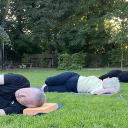 Yoga in the garden