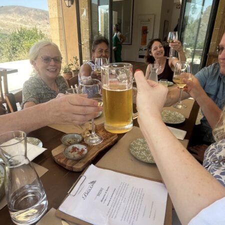 Lunch at the Olive Oil factory on retreat 25