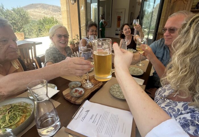 Lunch at the Olive Oil factory on retreat 25